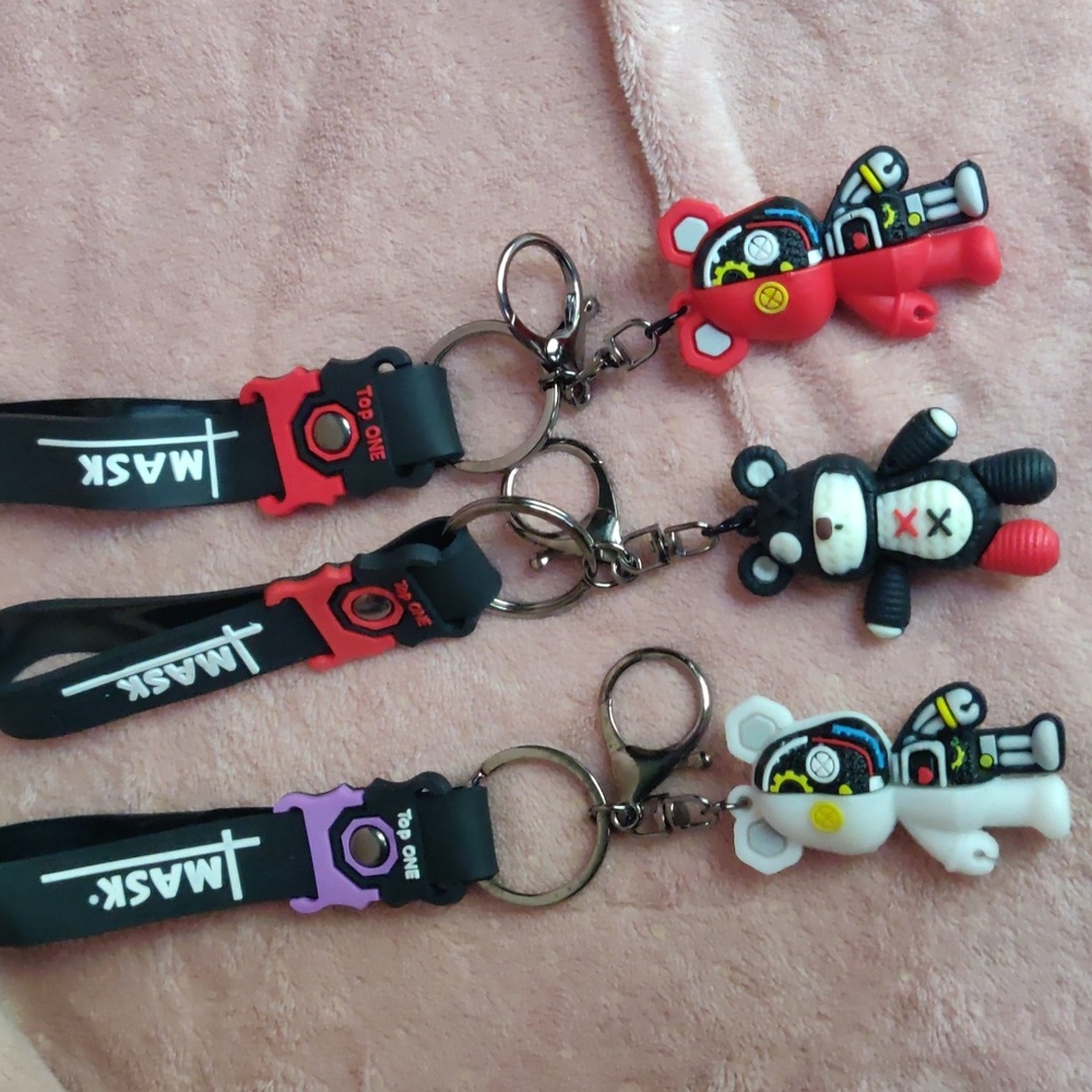 Top one teddy bear keychains you get all three